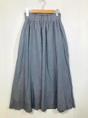 URBAN RESEARCH DOORS アーバンリサーチドアーズ DR84-25E401 グレンチェックロングフレア スカート sizeOne/グレー ■■レディース