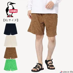 【2026春夏新作】 チャムス CHUMS ハーフパンツ ショーツ メンズ レディース  チャムリー パイル ショーツ ボトムス パイル地 総柄 ロゴ ブービーバード ユニセックス XLサイズ CH03-1425