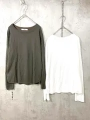 JOURNAL STANDARD relume ジャーナルスタンダードレリューム 24-080-462-8114-4-0 2枚セット 3WAY レイヤード プルオーバー ニット セーター sizeF/カーキ ◇■レディース