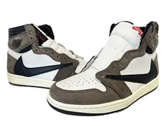ナイキ NIKE ×TRAVIS SCOTT トラヴィス スコット AIR JORDAN 1 HIGH OG TS SP Sail Dark Mocha エア ジョーダン 1 ハイ セイル ダークモカ CD4487-100 26.5☆AA★▲■260417