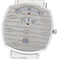 グッチ GUCCI 157.4/YA157401 グリップウォッチ デイト クォーツ