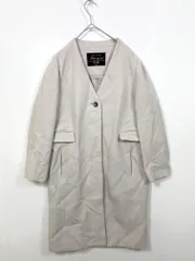 SLOBE IENA スローブイエナ 定価20900円 Vネックノーカラー コート size38/ライトグレー ◆■レディース