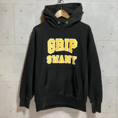 GRIP SWANY グリップスワニー パーカー 裏起毛 フーディー プルオーバー スウェット トップス M ブラック 黒 ロゴ プリント メンズ SU-9-8のサムネイル