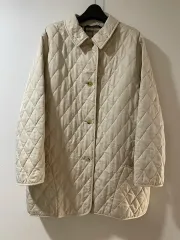 バーバリー キルティング ジャケット アイボリー