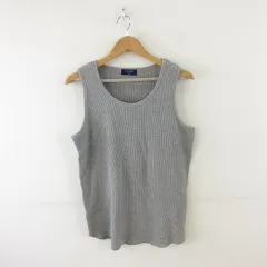 バックナンバー BACK NUMBER タンクトップ ワッフル グレー M *A204のサムネイル