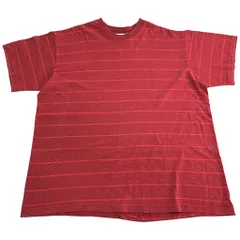 90年代 USA製 Ｗillow Bay ボーダーＴシャツ レッド(メンズ L)中古 古着 X9303