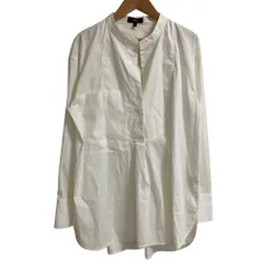 良品 Theory セオリー WEALTH バンドカラー ブラウス サイズS ホワイト  レディース 古着 中古 USED