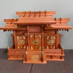 神様　神棚　神社　木製 木製神棚 大型 伝統的なデザイン 横76×巾30×高さ52 - メルカリ