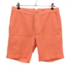 未使用　レザレクション　白xオレンジ　ゴルフショートパンツ　Lサイズ 未使用 レザレクション 白xオレンジ ゴルフショートパンツ Lサイズ