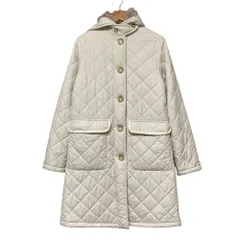 美品 MACKINTOSH マッキントッシュ 裏ボア フーディー キルティングコート サイズ36 ホワイト レディース 古着 中古 USEDのサムネイル