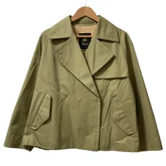 美品 Drawer ドゥロワー カットオフ ショートトレンチコート ジャケット 6522-234-0874 サイズ38 カーキ レディース 古着 中古 USEDのサムネイル