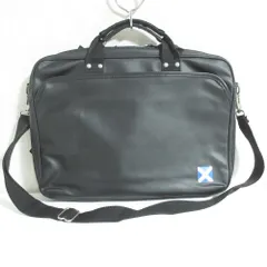 美品 LUGGAGE LABEL ラゲッジレーベル ニューライナー 2WAY ブリーフケース ビジネスバッグ ショルダーストラップ付き ブラック メンズ 古着 中古 USEDのサムネイル