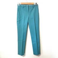 未使用 Theory セオリー STRETCH CANVAS TREECA 4 J ストレッチ テーパードパンツ スラックス サイズ00 ライトブルー レディース 古着 中古 USED