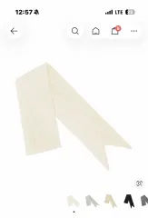 プリーツプリーズ 白 スカーフ