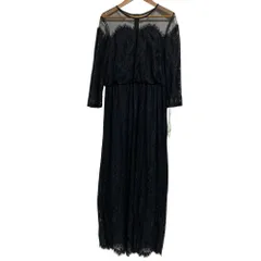 未使用 troisieme chaco トロワズィエムチャコ  レース ロングワンピース C7743533AR-13 サイズ38 ブラック レディース 古着 中古 USEDのサムネイル