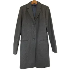 美品 Theory セオリー カシミヤブレンド ウール チェスター コート P グレー レディース 古着 中古 USED