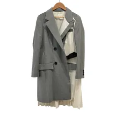 美品 SACAI サカイ バックプリーツ スーツドッキング コート 21-05391 サイズ1 グレー レディース 古着 中古 USEDのサムネイル