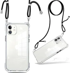19M738 iPhone 12 mini ケース クリア ショルダー 耐衝撃 