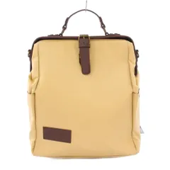 ハレルヤ Hallelujah リュックサック デイパック ナイロン レザー バイカラー ベージュ 茶 ブラウン /BB