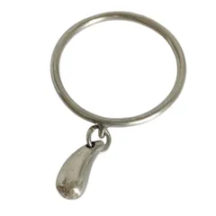 美品 Tiffany & Co. ティファニー エルサペレッティ SV925 ティアドロップ リング 指輪 アクセサリー 8号 シルバー レディース 古着 中古 USED