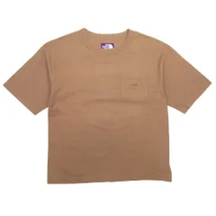 美品 THE NORTH FACE PURPLE LABEL ザノースフェイスパープルレーベル NT3103N 7oz H/S Pocket Tee Tシャツ M ブラウン レディース 古着 中古 USED