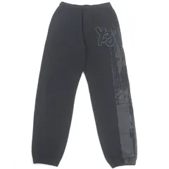 【ドンドン見直し】極美品□Y-3 ワイスリー GRAPHIC LOGO FRENCH TERRY PANTS コットン ロゴワッペン イージーパンツ スウェットパンツ ブラック S 正規品 メンズのサムネイル