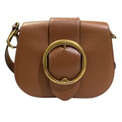 GUCCI ホースビット ボディバッグ レザー スエード ブラウン