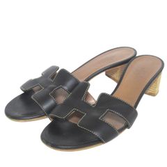 HERMES ミュール ブラック 37.5 - メルカリ