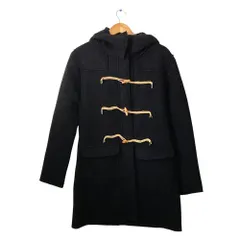 良品 DIESEL ディーゼル ケーブルニットフード ブークレウール ダッフルコート S ブラック レディース 古着 中古 USEDのサムネイル