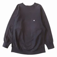 良品 Champion チャンピオン 80's 中期 USA製 リバースウィーブ スウェット シャツ トレーナー ロゴ ヴィンテージ XXL ブラック メンズ 古着 中古 USED
