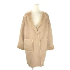 レイカズン Ray cassin frames フェイクムートンコート F 茶 ブラウン ショールカラー 長袖 裏ファー /AO1 ■ECB003