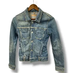 USA製 YANUK ヤヌーク デニムジャケット 冬 青 ブルー Gジャン 古着