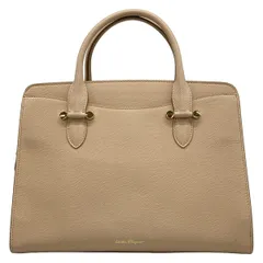 FERRAGAMO/SalvatoreFerragamo(サルバトーレフェラガモ) ハンドバッグ - 21G876 ベージュ レザー