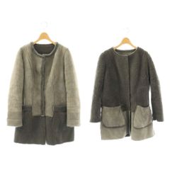 クチュールエンバ レザーコートリバーシブル ファー L C2412 3162 
