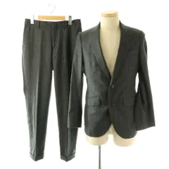 ハケット HACKETT セットアップスーツ テーラードジャケット パンツ チェック 30R/46R チャコールグレー ネイビー オフホワイト /DO ■ECD003のサムネイル