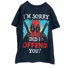 マーベル デッドプール Tシャツ 黒 綿100%【3128】