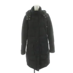 トミーヒルフィガー TOMMY HILFIGER ダウンコート ロング丈 フード アウター M 黒 ブラック 122-411204-240 /AN64 ■MU