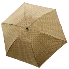 セリーヌ CELINE 折りたたみ傘 日傘 総柄 ナイロン ベージュ /BM ■MU ■OH