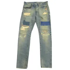 良品 HYSTERIC GLAMOUR ヒステリックグラマー スタッズ デニム パンツ ジーンズ ヴィンテージ加工 W30 インディゴ メンズ 古着 中古 USED