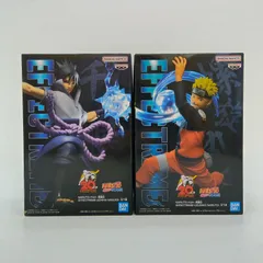 【未開封】うずまきナルト うちはサスケ NARUTO ナルト 疾風伝 バンプレスト EFFECTREME フィギュア 2体セット まとめ売り 螺旋丸 千鳥 20周年 忍 バンダイ B-12-6