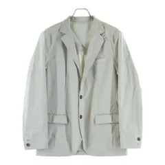MICHEL KLEIN HOMME (ミッシェルクランオム) コットンライクストレッチ ナイロンテーラードジャケット グレー MNDDM-30430のサムネイル