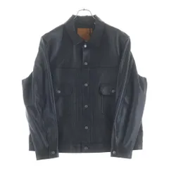 Levi's (リーバイス) PREMIUM BLACK TYPE2 TRUCKER LEATHER JACKET 2nd PC9-005ZA-0000 トラッカージャケット ブラックのサムネイル