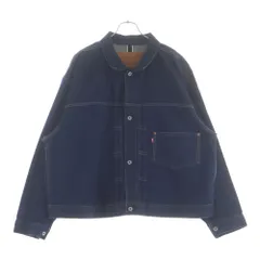 Levi's (リーバイス) ×BEAMS SUPER WIDE V2 TYPE I TRUCKER 大戦 4つボタン シンチ BIGE PC9-A8424-0001 デニムジャケット