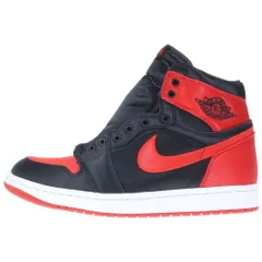 NIKE (ナイキ) WMNS AIR JORDAN 1 RETRO HIGH OG SATIN BRED ウィメンズ エアジョーダン1 レトロ サテンブレッド ハイカットスニーカー US11.5/28.5cm FD4810-061