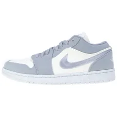 NIKE (ナイキ) WMNS AIR JORDAN 1 LOW DV0426-012 ウィメンズ エアジョーダン1 ライトスチールグレー ローカットスニーカー US11.5/28.5cm グレー/ホワイト