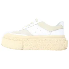MM6 Maison Margiela (エムエムシックスメゾンマルジェラ) プラットフォーム 厚底 レザー ローカットスニーカー ホワイト レディースのサムネイル