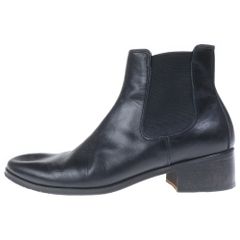 美品】PADRONE パドローネ 25 サイドゴアブーツ レザー ブラック