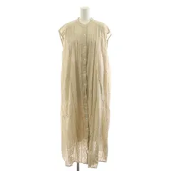 フリークスストア FREAKS STORE シャツワンピース ロング ノースリーブ F ベージュ /AN31 ■MU