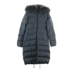 DUVETICA (デュベティカ) 13A ALIA-WOOL ファー付き ジップアップフーディー ロングダウンジャケット グレー レディースのサムネイル