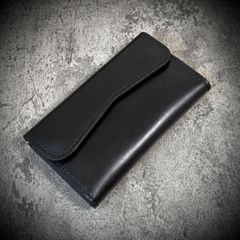 経年変化を楽しむ フラップ式 長財布 総手縫い 財布 フルレザー 大容量